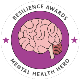 mental health hero badge